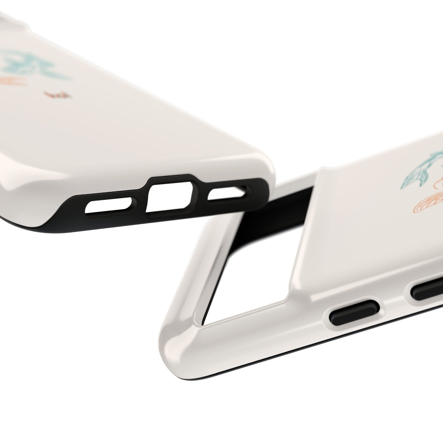 Koi Fish Tough Phone Case - Stylish & Durable Design for Aqua Lovers