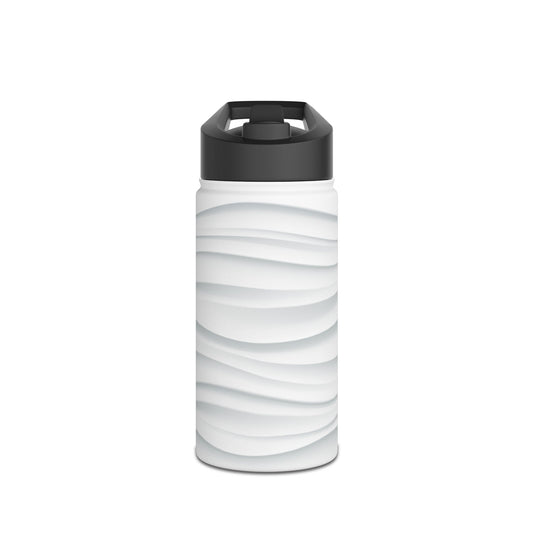 Stylish Stainless Steel Water Bottle - Wave Design