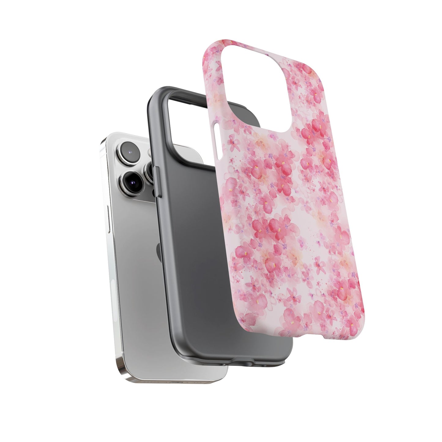 Floral Phone Case - Tough Cases with Pink Blossom Design
