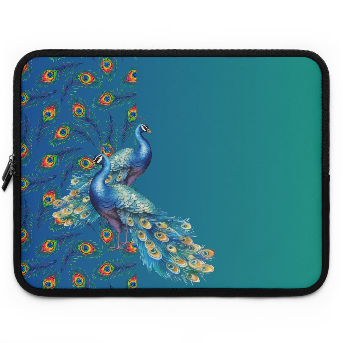 Colorful Peacock Laptop Sleeve - Stylish and Protective Case for Women