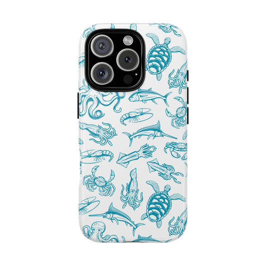Marine Life Ocean Inspired Phone Case - Tough Case For Stylish Protection