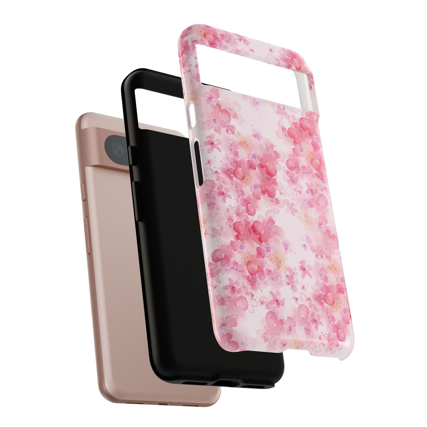 Floral Phone Case - Tough Cases with Pink Blossom Design