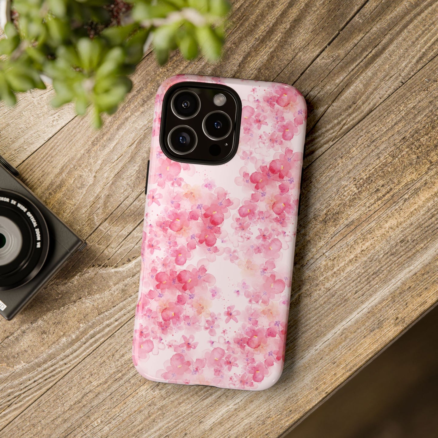 Floral Phone Case - Tough Cases with Pink Blossom Design