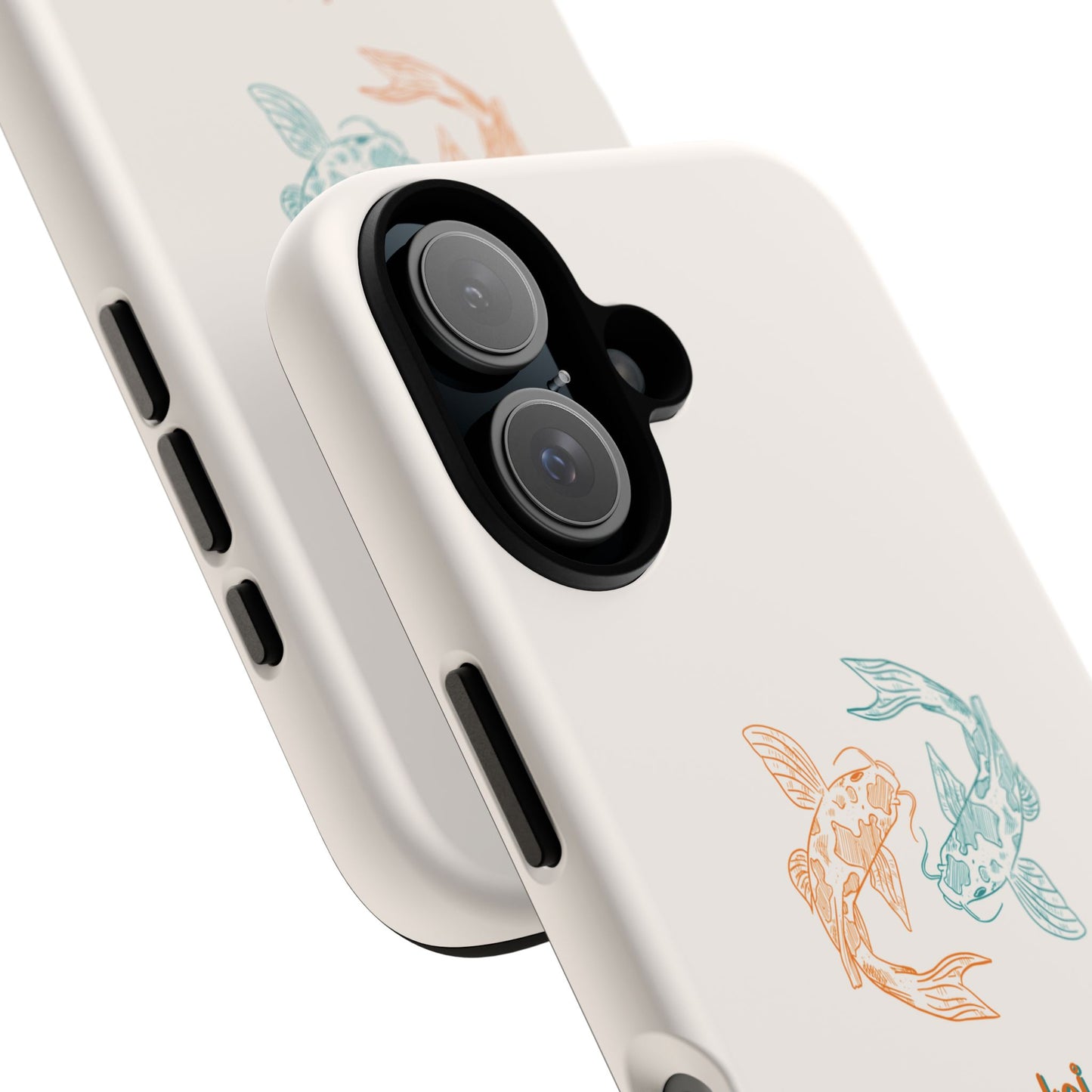 Koi Fish Tough Phone Case - Stylish & Durable Design for Aqua Lovers