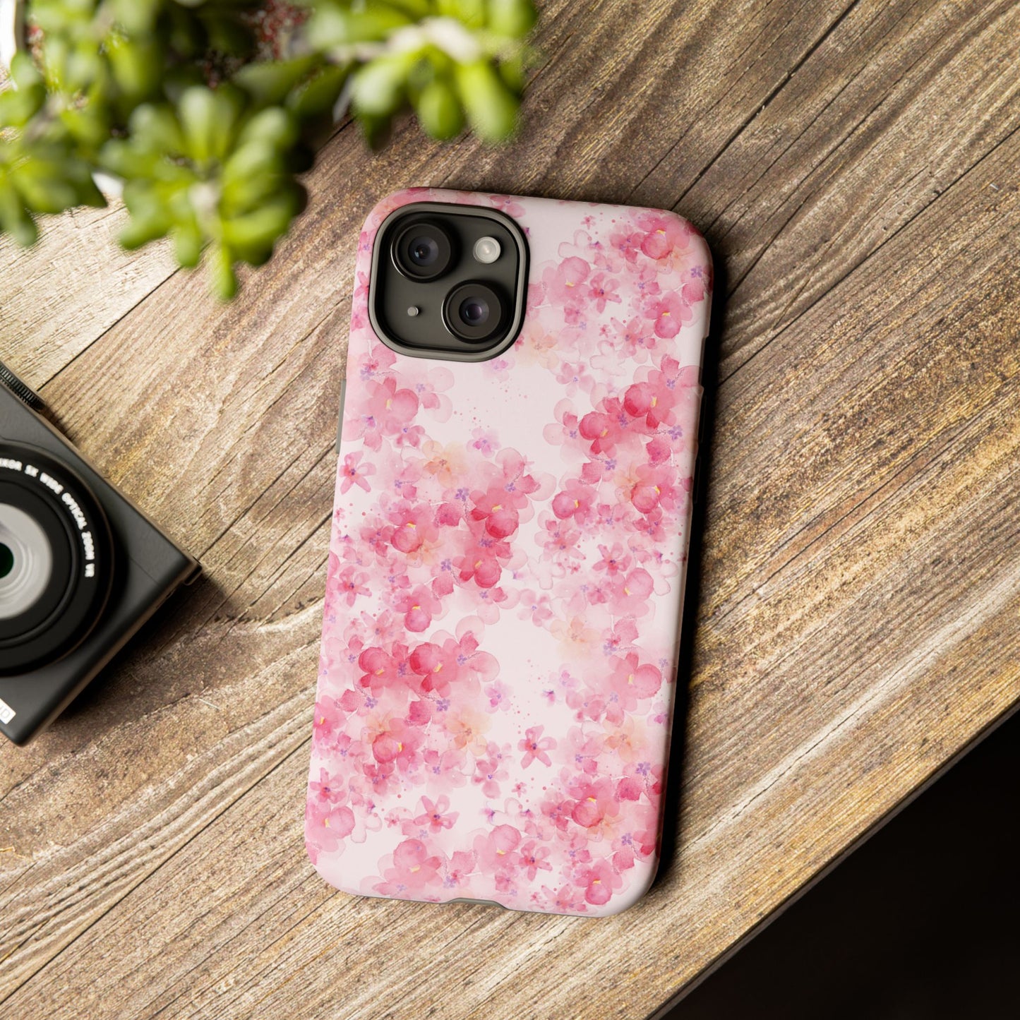 Floral Phone Case - Tough Cases with Pink Blossom Design
