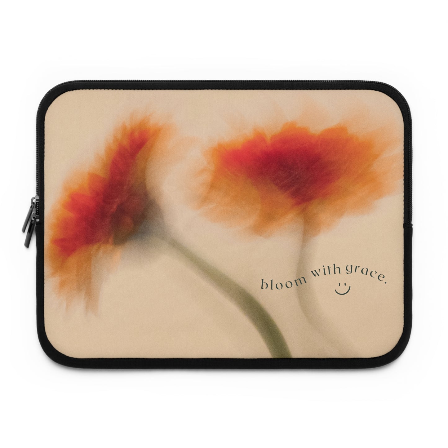 Bloom with Grace Laptop Sleeve - Elegant Floral Design, Perfect for Students & Professionals