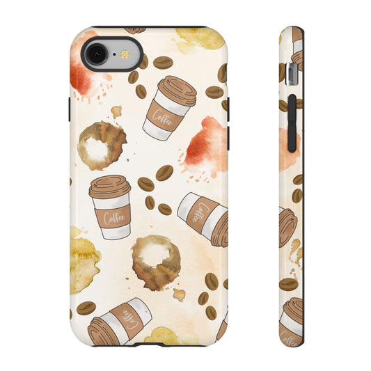 Coffee Lovers Phone Case - Tough and Stylish Cell Cover with Artistic Coffee Design