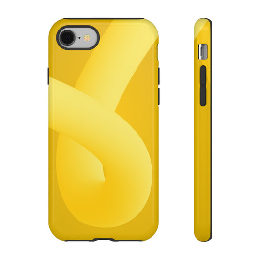 Stylish Tough Phone Case - Modern Yellow Design for Ultimate Protection