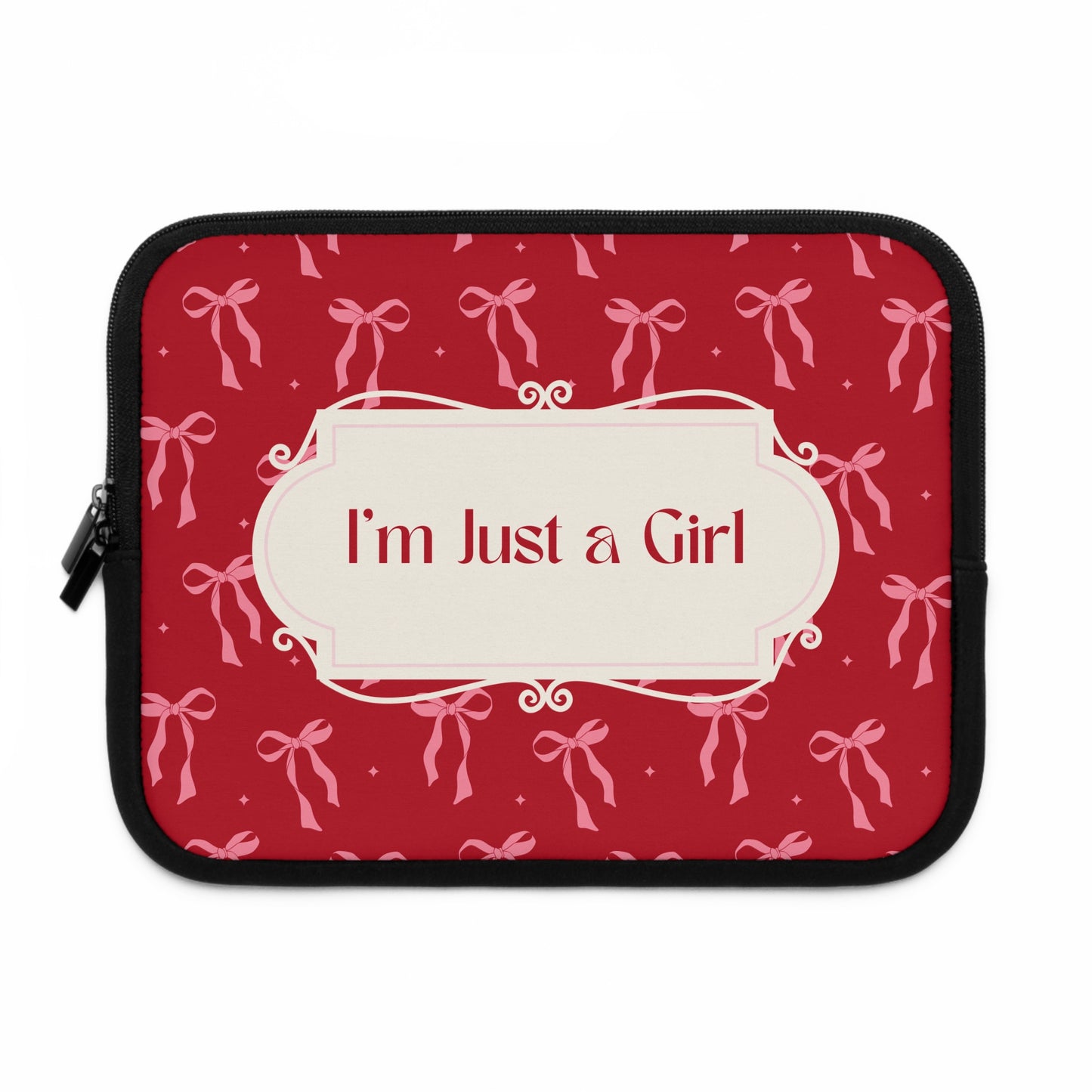 Cute "I'm Just a Girl" Laptop Sleeve – Stylish Protection for Girls