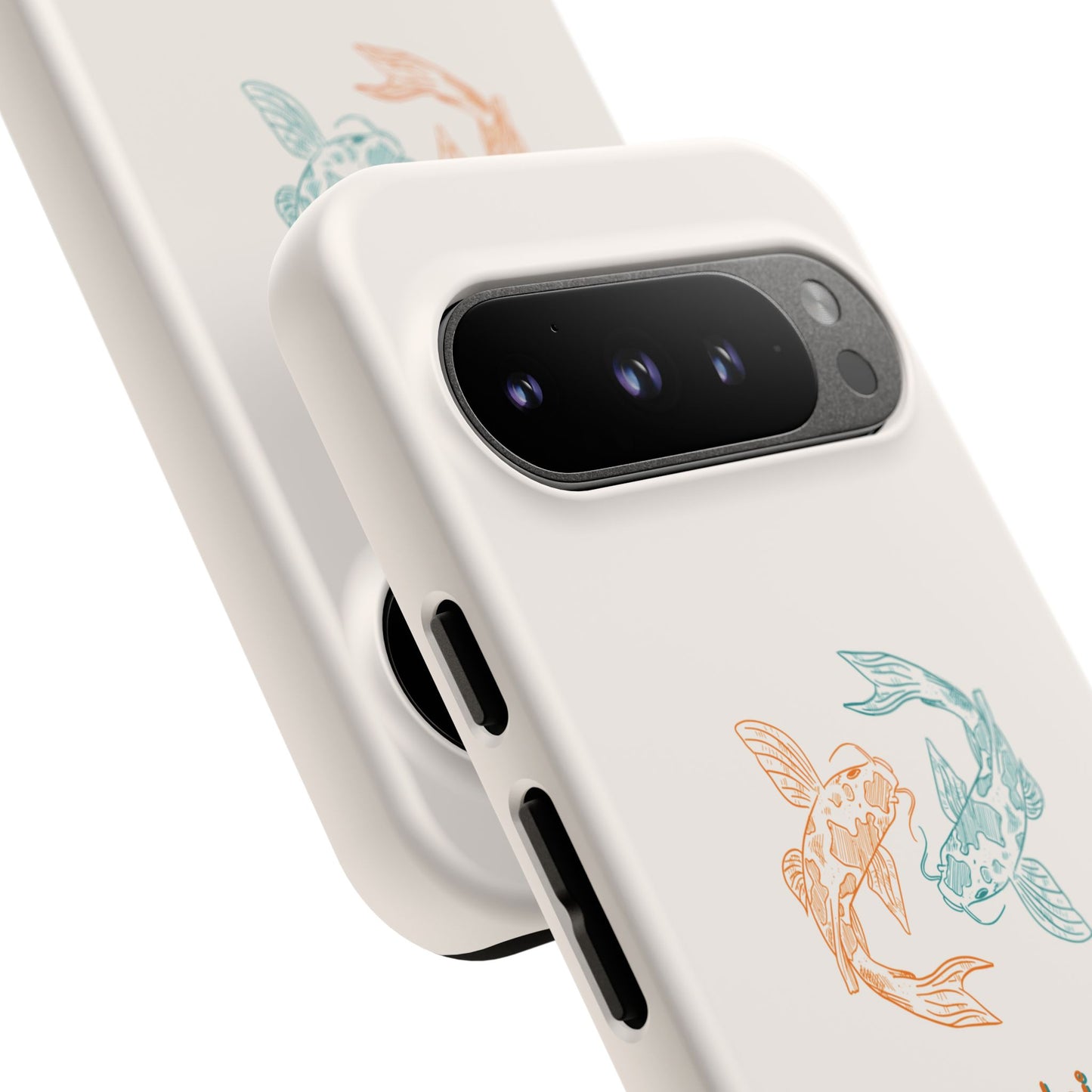 Koi Fish Tough Phone Case - Stylish & Durable Design for Aqua Lovers