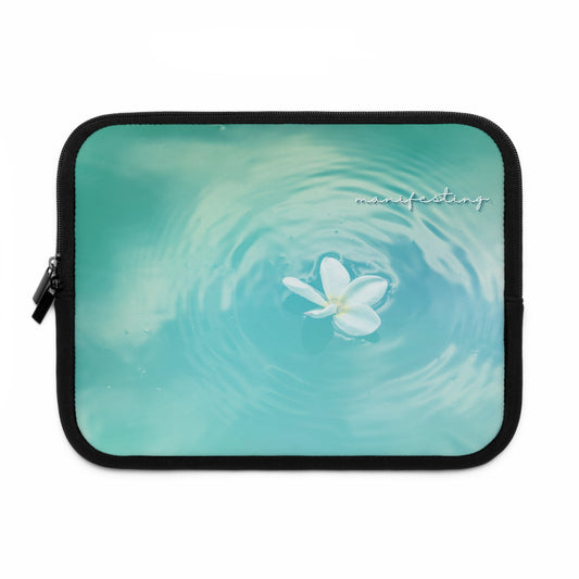 Manifesting Floral Laptop Sleeve – Stylish and Protective Tech Accessory