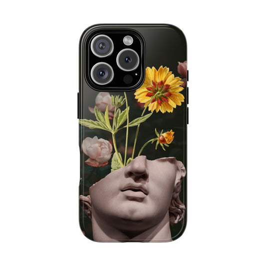 Floral Art Phone Case, Tough Cases, Abstract Design, Unique Gift, Nature Inspired, Phone Accessories
