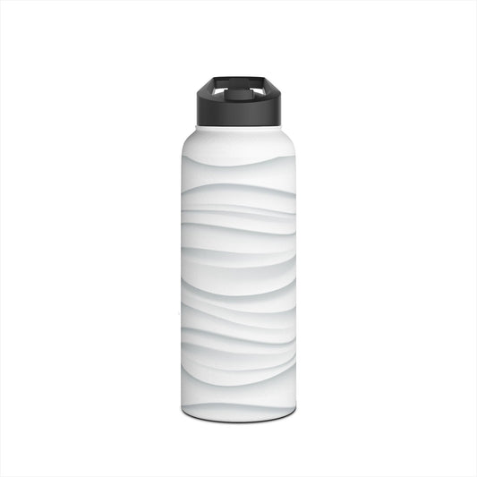 Stylish Stainless Steel Water Bottle - Wave Design
