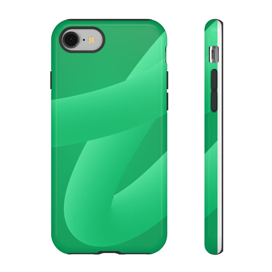 Stylish Tough Phone Case - Modern Green Design for Ultimate Protection