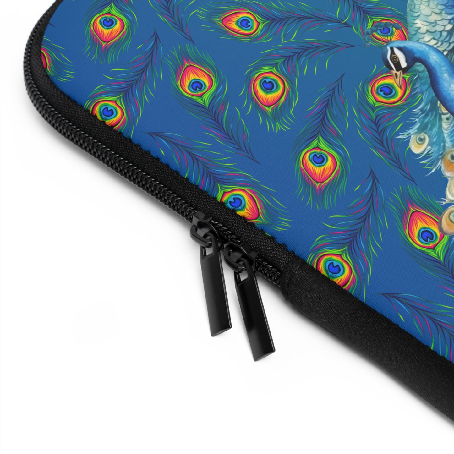 Colorful Peacock Laptop Sleeve - Stylish and Protective Case for Women