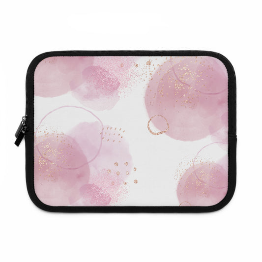 Chic Floral Laptop Sleeve, Tech Accessory, Waterproof Case, Gift for Her, Modern Design, Laptop Bag, Computer Sleeve