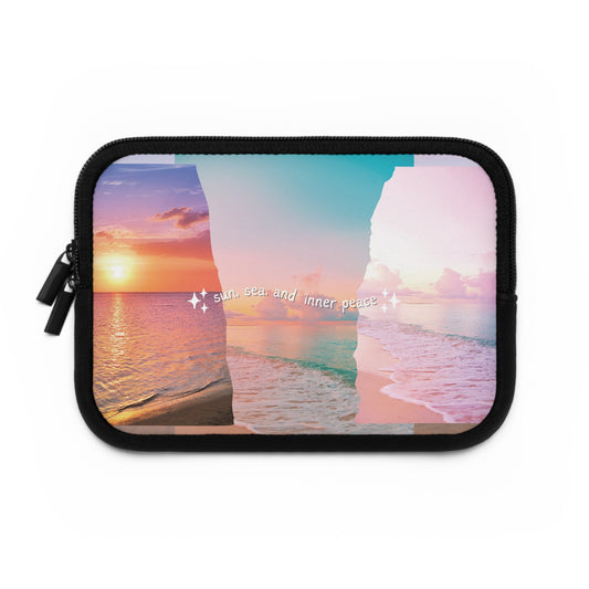 "Sun, Sea, and Inner Peace" Laptop Sleeve - Stylish Ocean-Inspired Tech Case for Beach Lovers