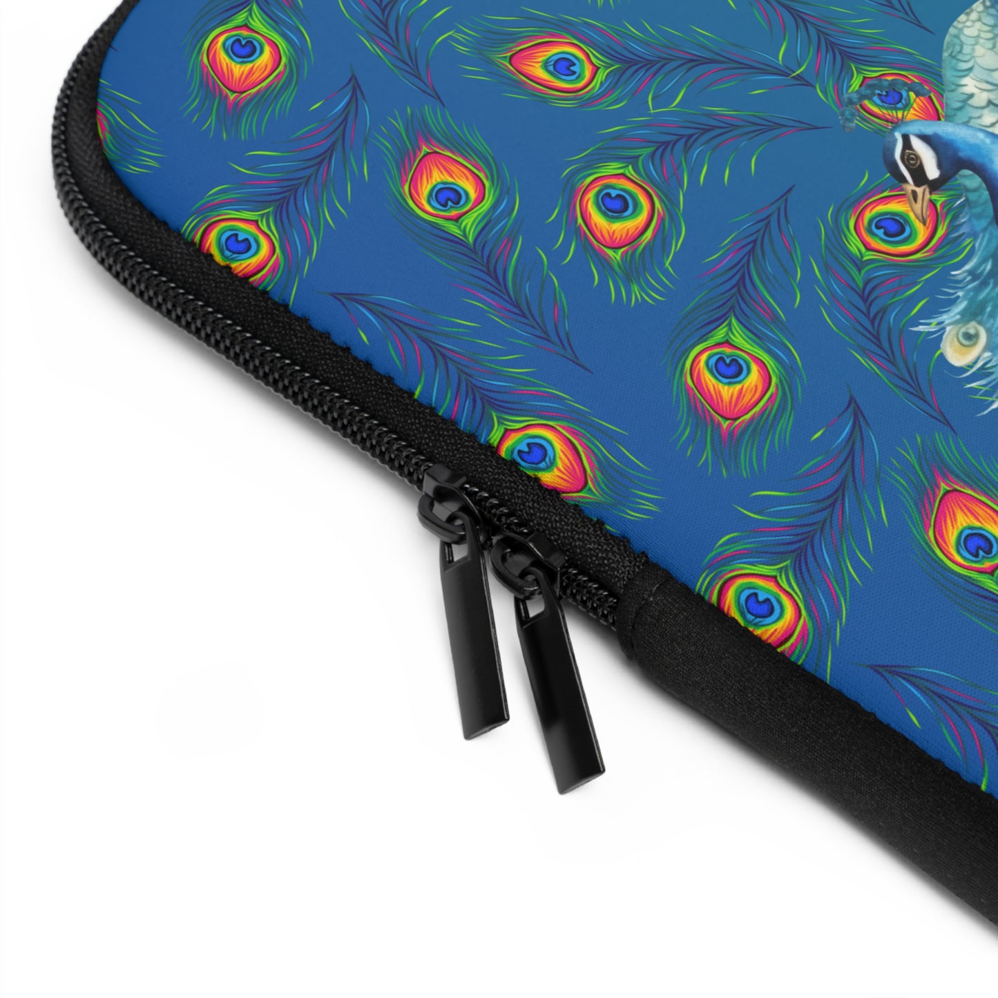 Colorful Peacock Laptop Sleeve - Stylish and Protective Case for Women
