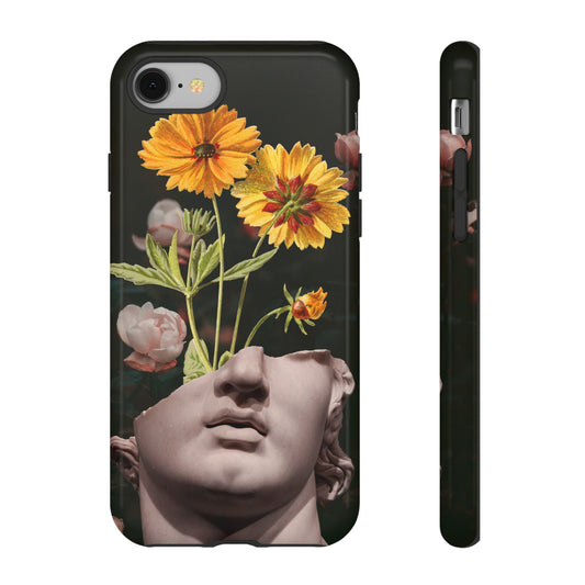 Floral Art Phone Case, Tough Cases, Abstract Design, Unique Gift, Nature Inspired, Phone Accessories