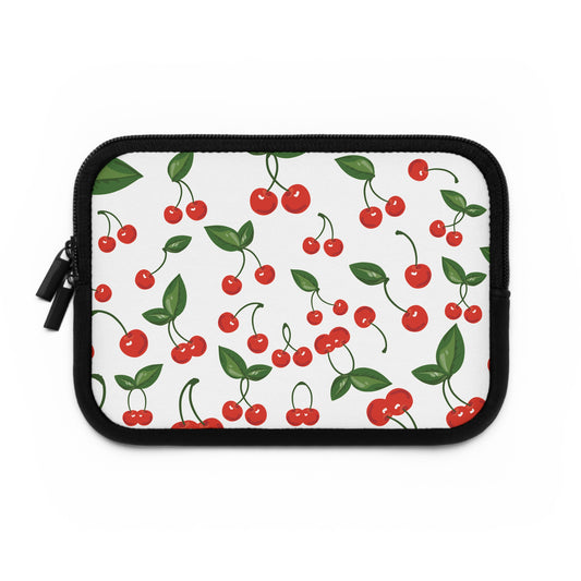 Cherry Blossom Laptop Sleeve, Cute Laptop Case, Cherry Print Bag, Computer Sleeve, Sweet Gift for Students, Floral Tech Accessory