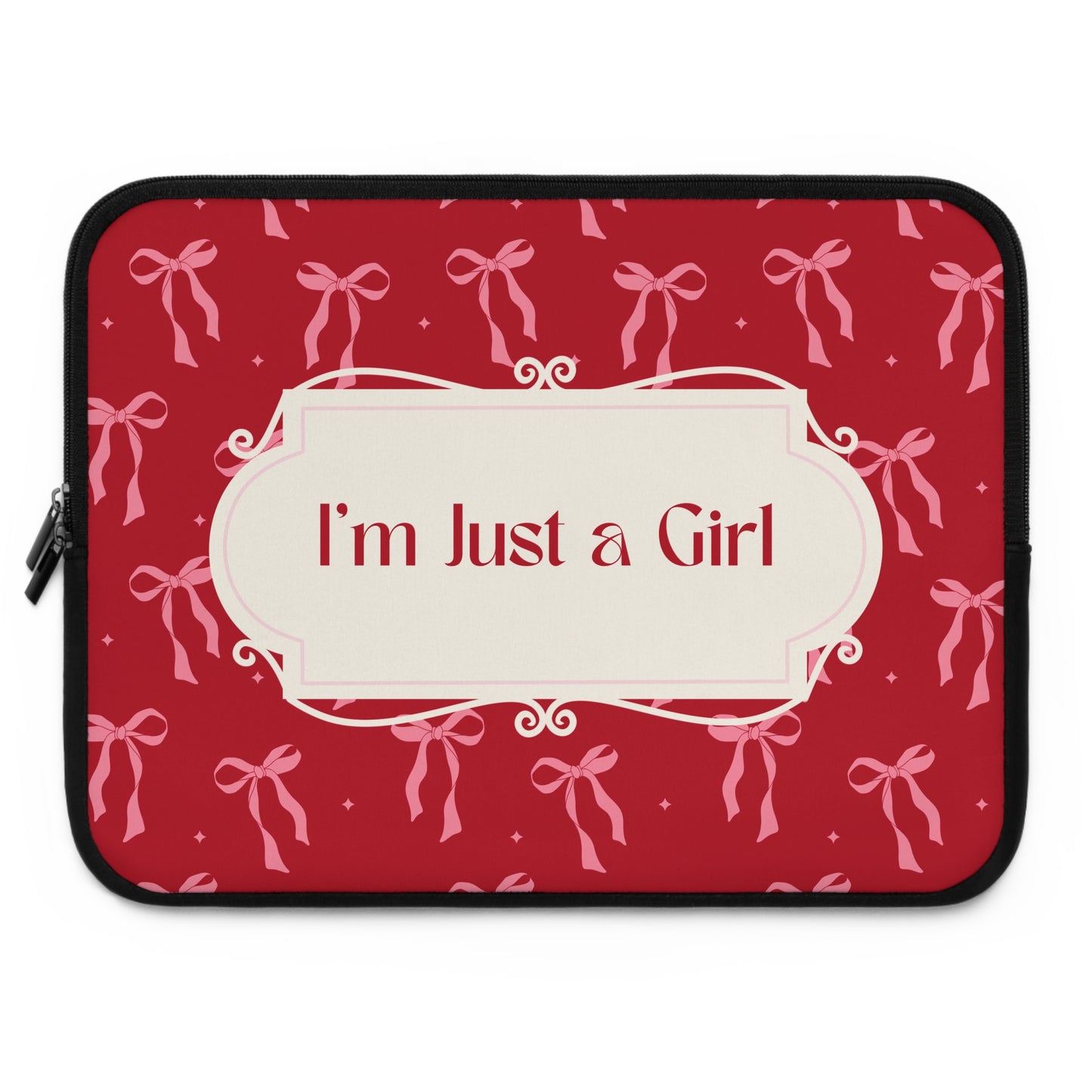 Cute "I'm Just a Girl" Laptop Sleeve – Stylish Protection for Girls