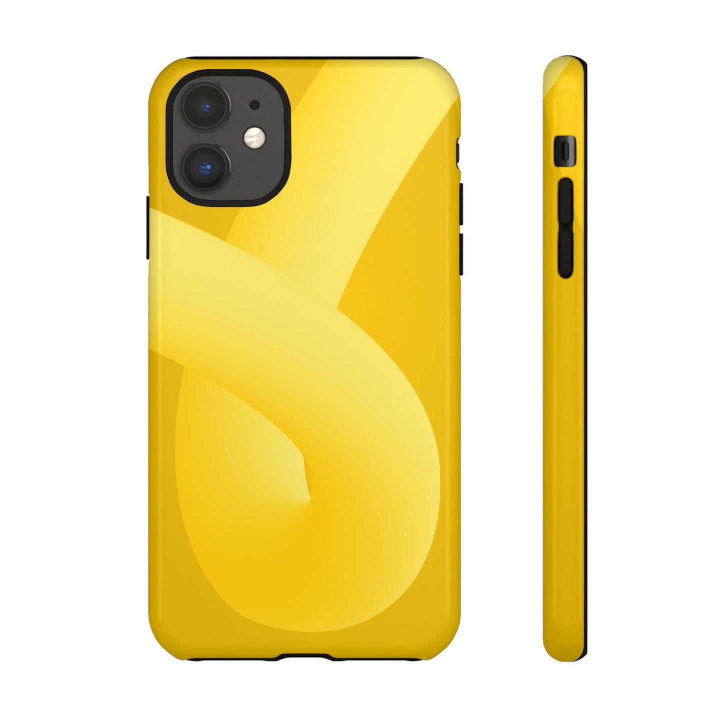Stylish Tough Phone Case - Modern Yellow Design for Ultimate Protection