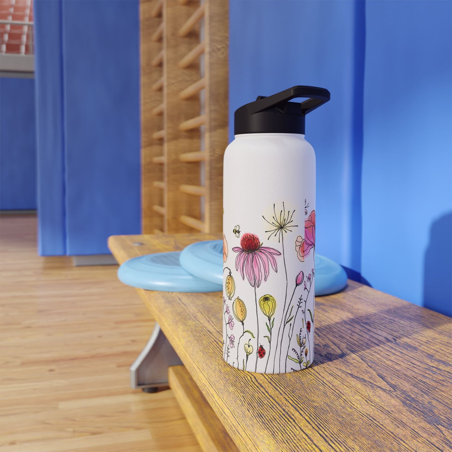 Floral Stainless Steel Water Bottle - Eco-Friendly & Stylish Hydration