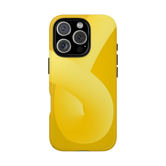 Stylish Tough Phone Case - Modern Yellow Design for Ultimate Protection