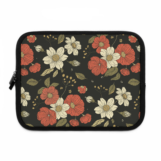 Floral Laptop Sleeve - Elegant Floral Design for Secure Storage