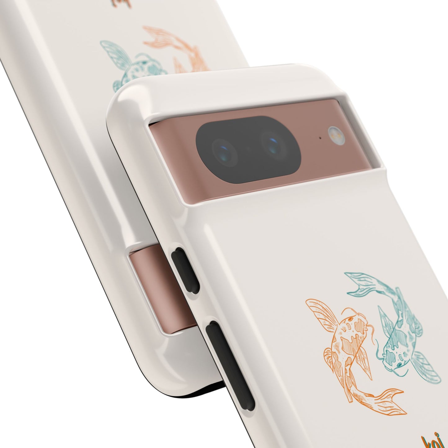 Koi Fish Tough Phone Case - Stylish & Durable Design for Aqua Lovers