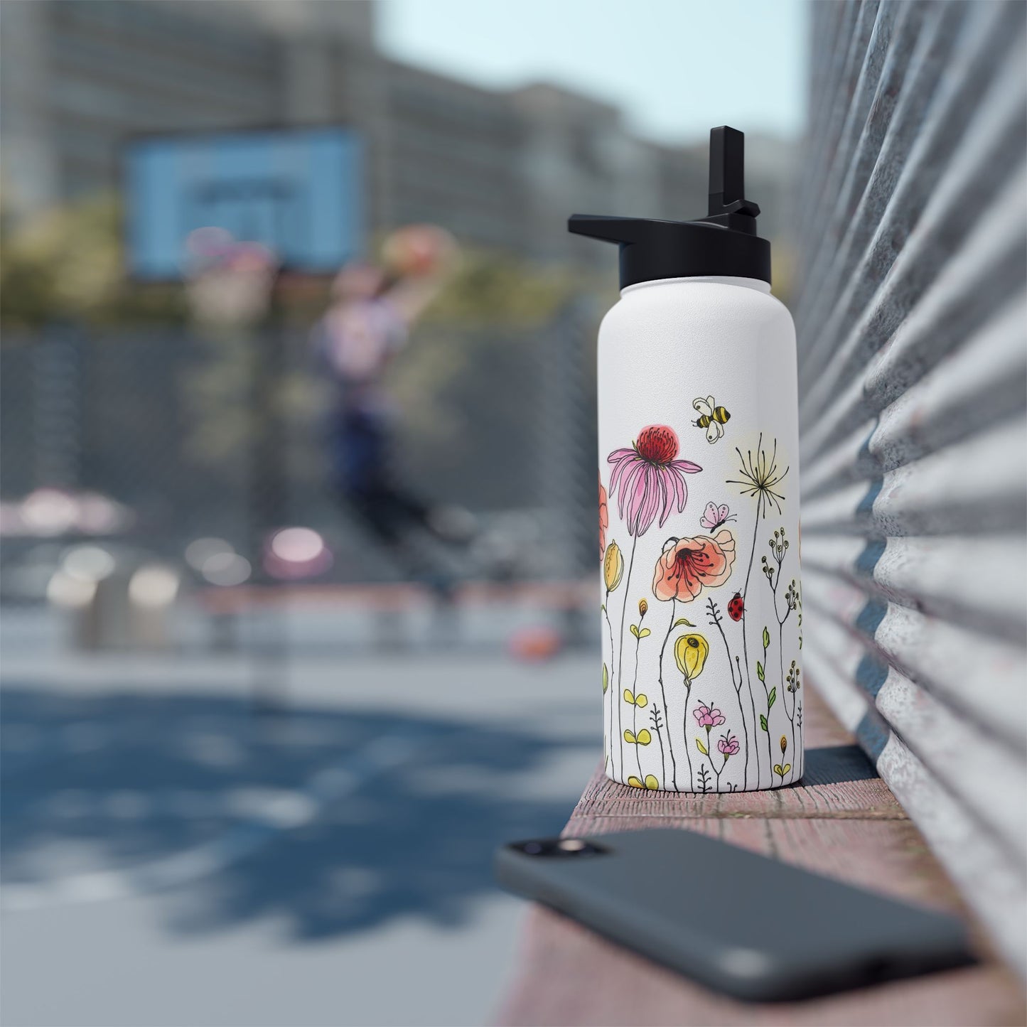 Floral Stainless Steel Water Bottle - Eco-Friendly & Stylish Hydration