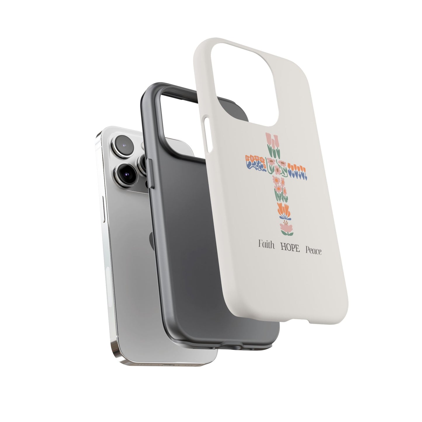 Faith, Hope, Peace Phone Case - Tough Cases for Spiritual Inspiration