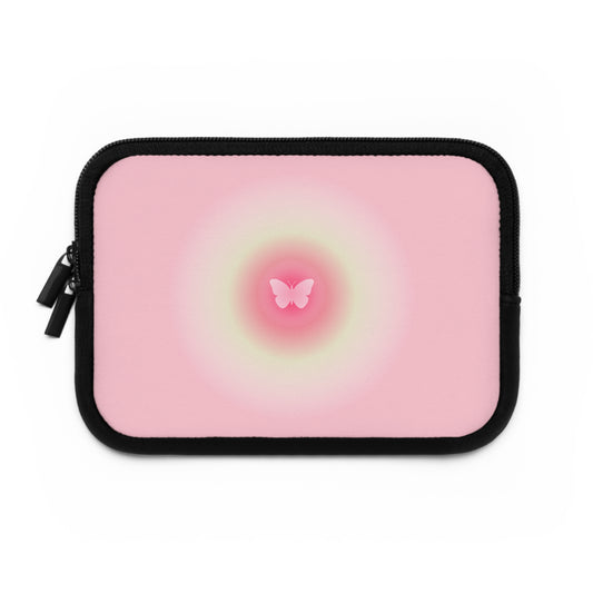 Pastel Butterfly Laptop Sleeve - Stylish, Protective Case for Teens & Nature Lovers