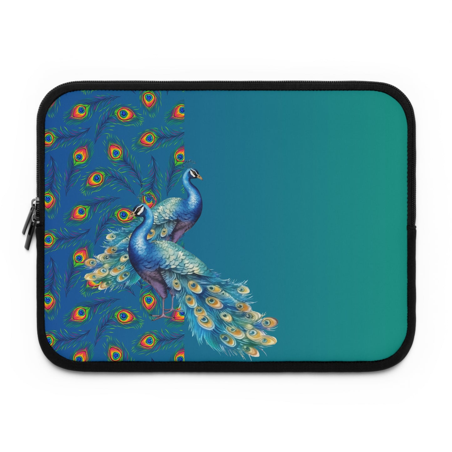 Colorful Peacock Laptop Sleeve - Stylish and Protective Case for Women