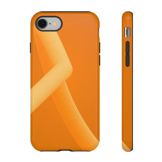 Stylish Tough Phone Case - Modern Orange Design for Ultimate Protection