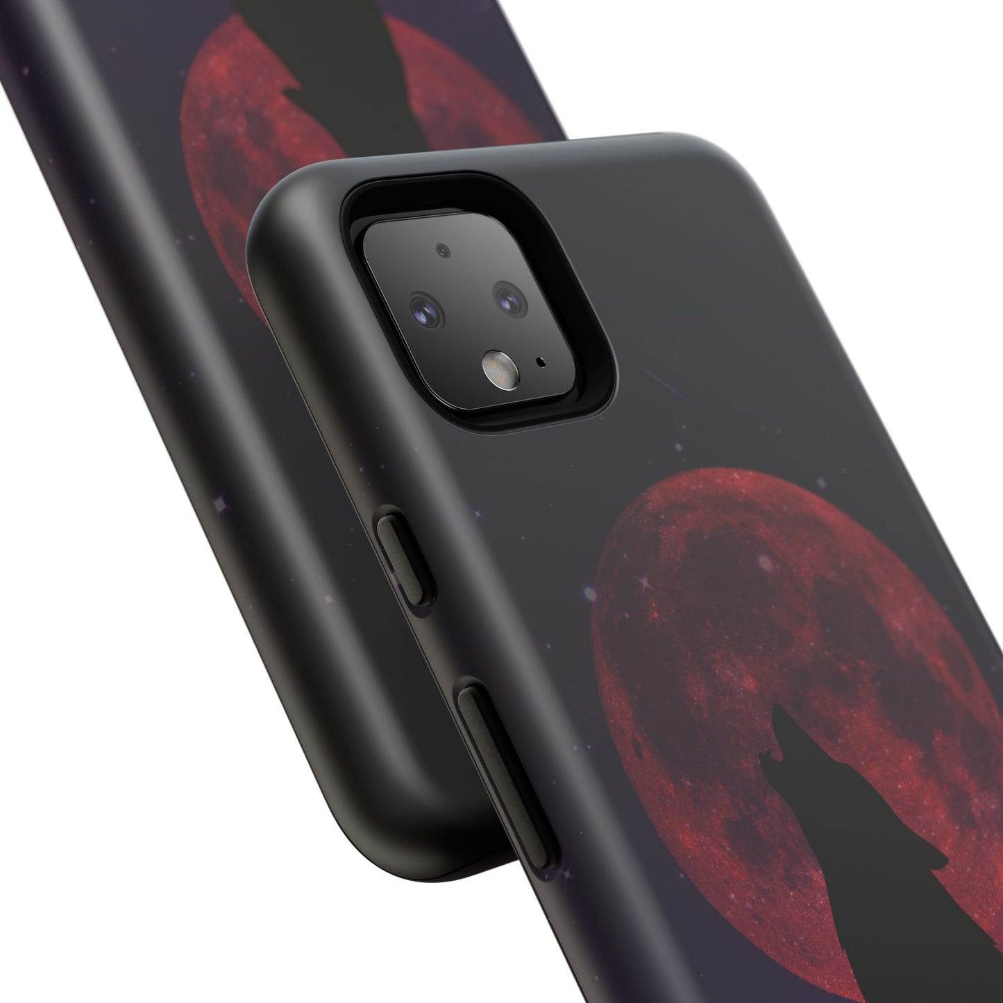 Wolf Howling at Blood Moon Phone Case - Tough & Stylish Protector