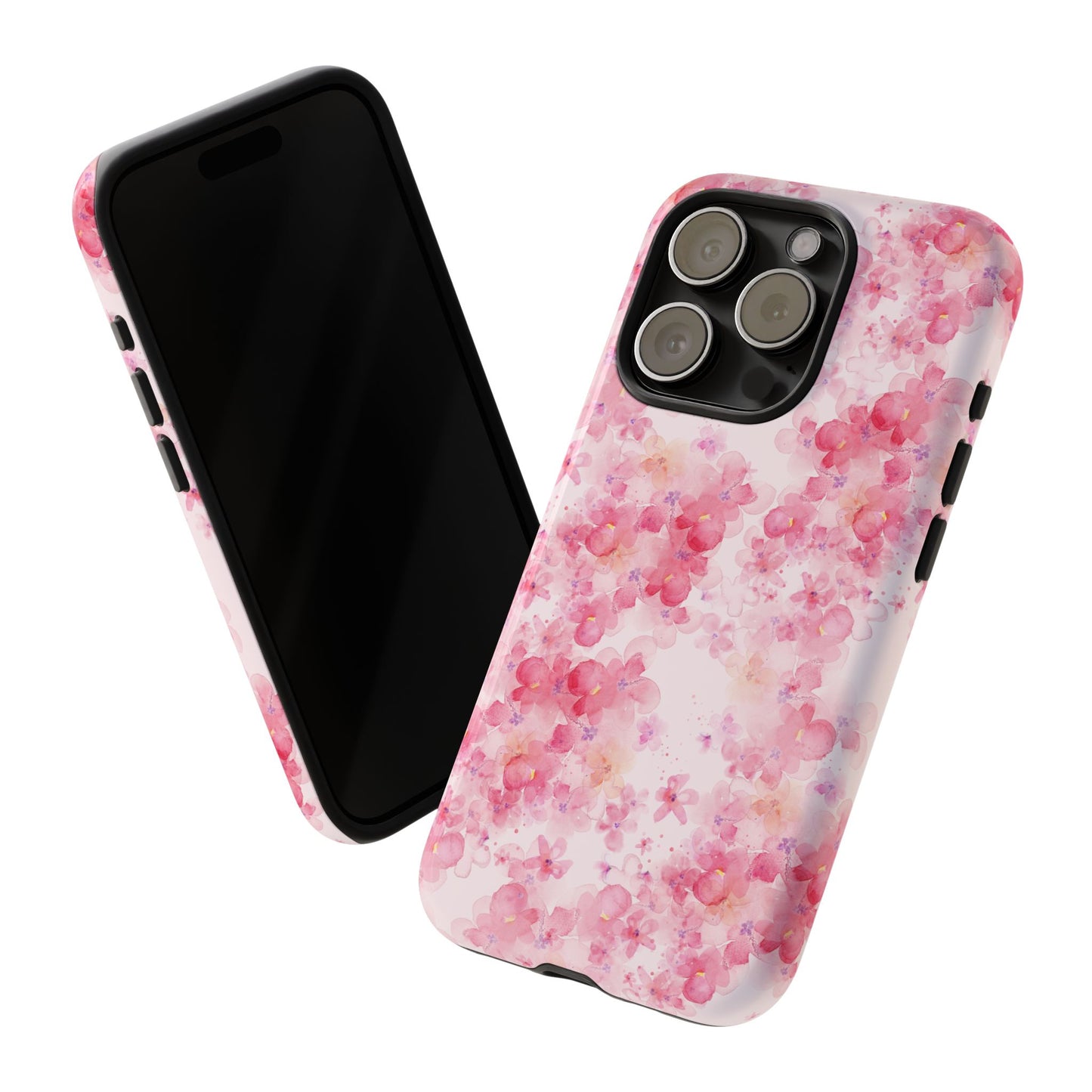 Floral Phone Case - Tough Cases with Pink Blossom Design