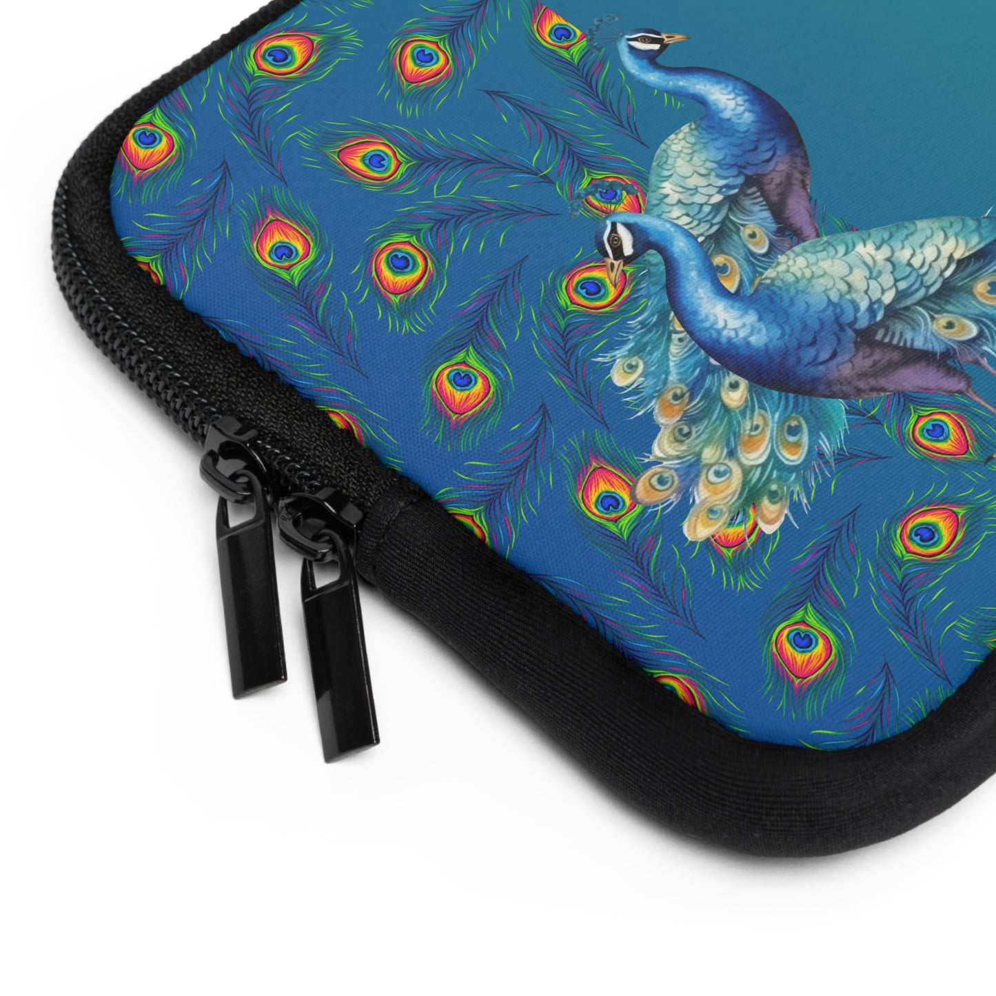 Colorful Peacock Laptop Sleeve - Stylish and Protective Case for Women