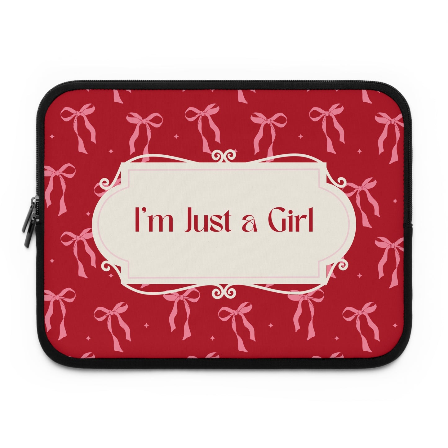 Cute "I'm Just a Girl" Laptop Sleeve – Stylish Protection for Girls