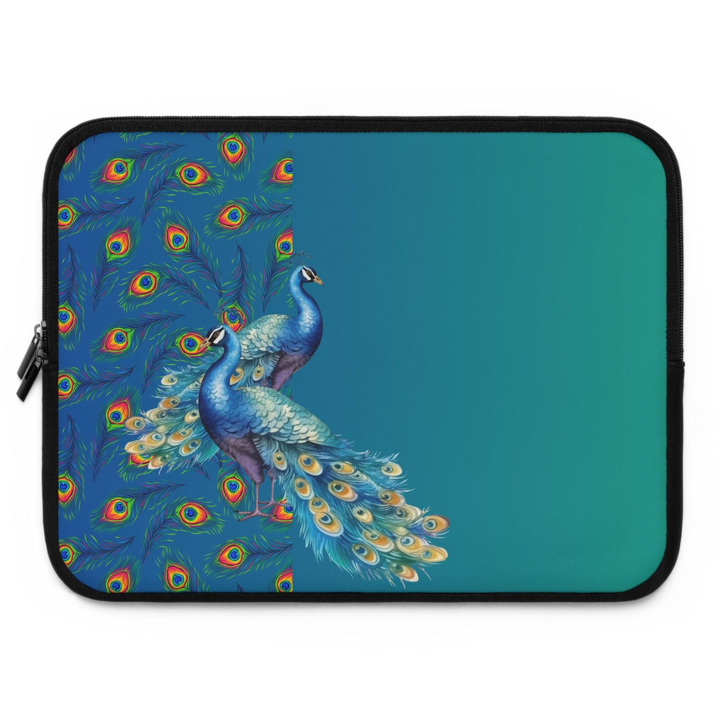 Colorful Peacock Laptop Sleeve - Stylish and Protective Case for Women
