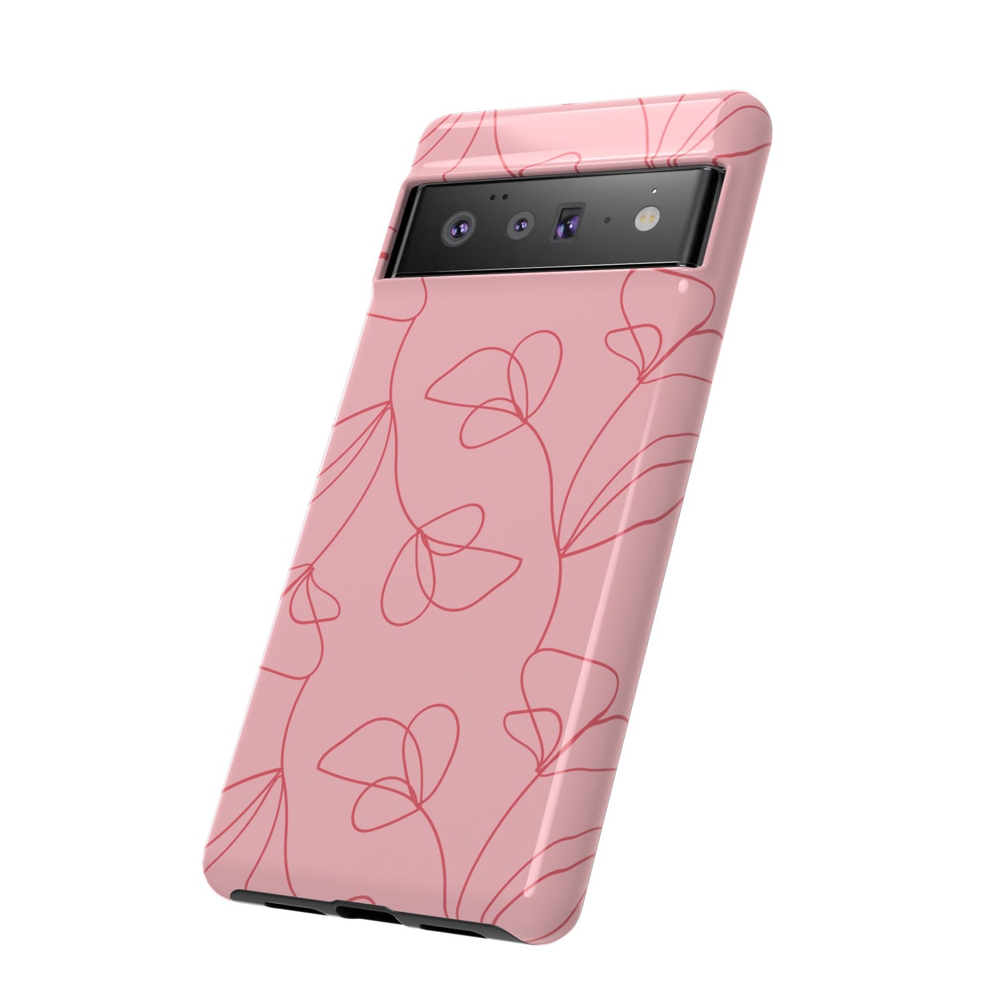 Tough Cases: Elegant Floral Phone Case - Durable Protection with Stylish Design