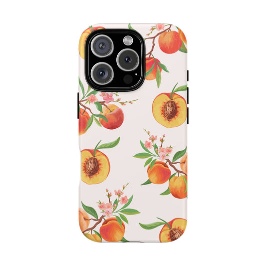 Peach Blossom Tough Case - Stylish Phone Protection for Spring Lovers