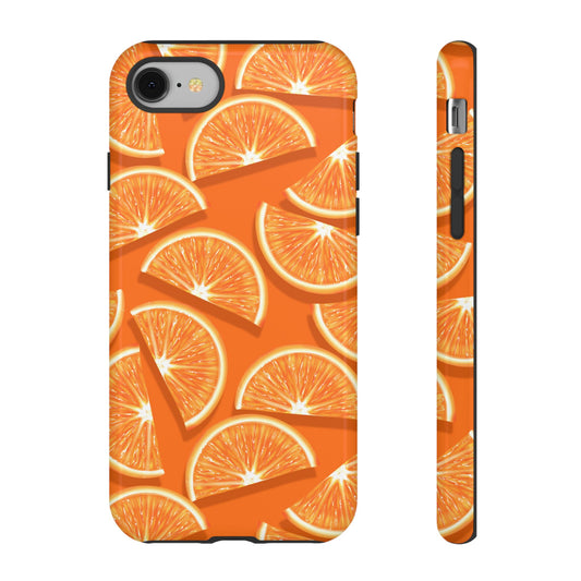 Vibrant Orange Slice Phone Case - Tough Cases for Phone Protection