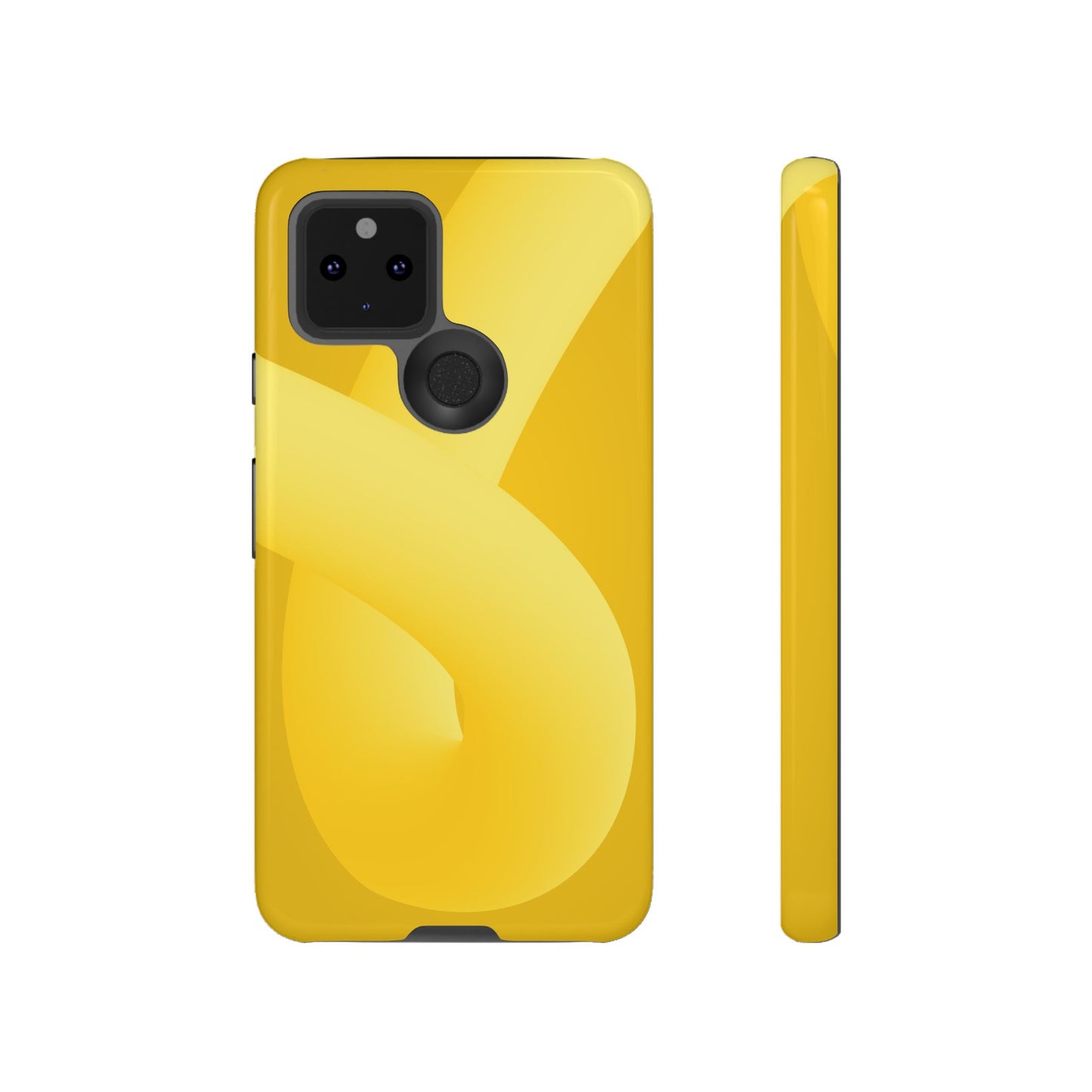 Stylish Tough Phone Case - Modern Yellow Design for Ultimate Protection