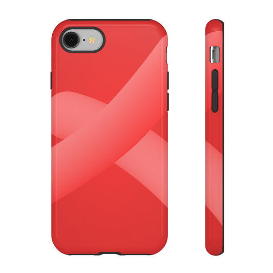 Stylish Tough Phone Case - Modern Red Design for Ultimate Protection