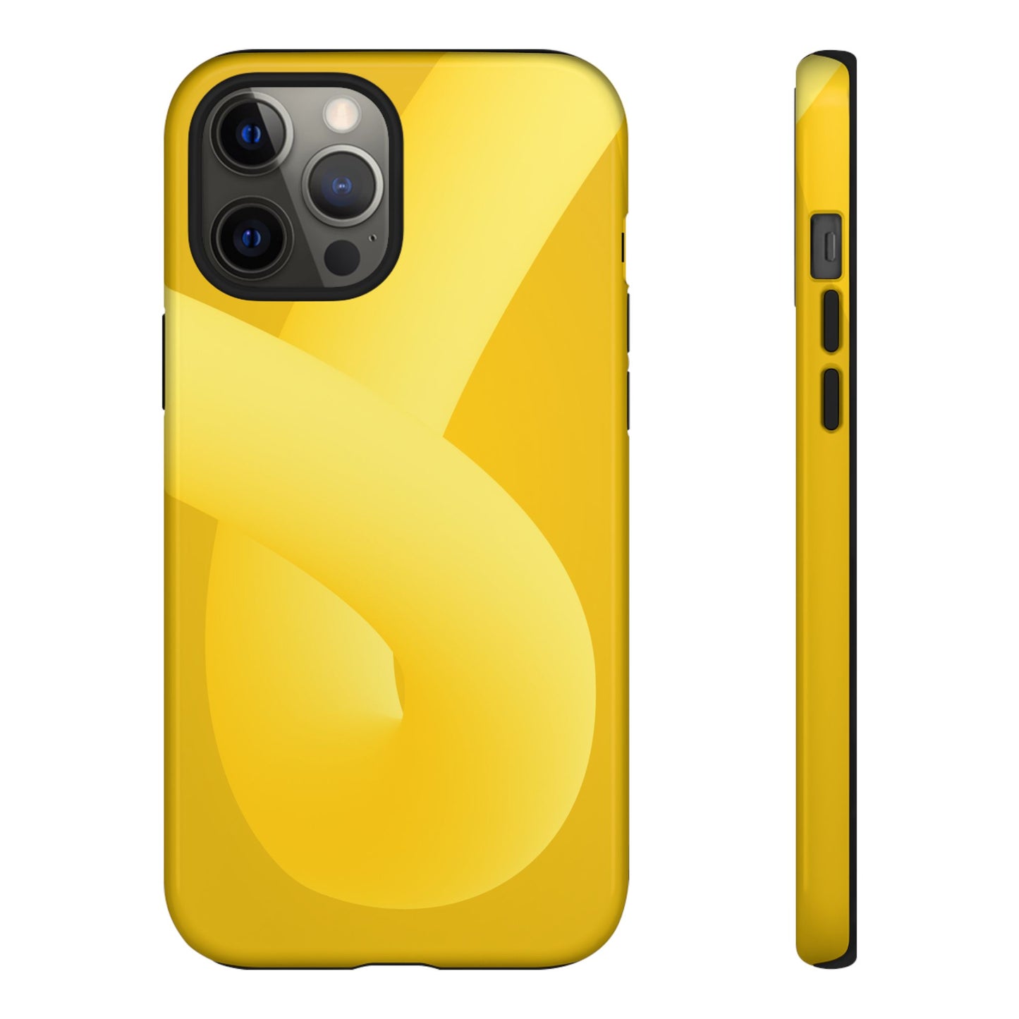 Stylish Tough Phone Case - Modern Yellow Design for Ultimate Protection