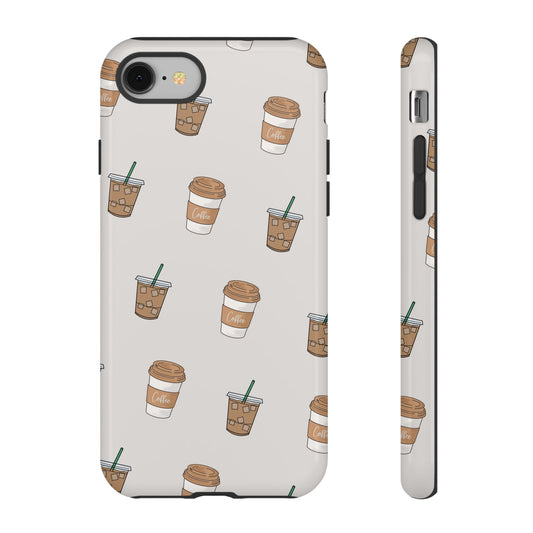 Coffee Lovers Tough Phone Case - Stylish & Durable Coffee Cup Design