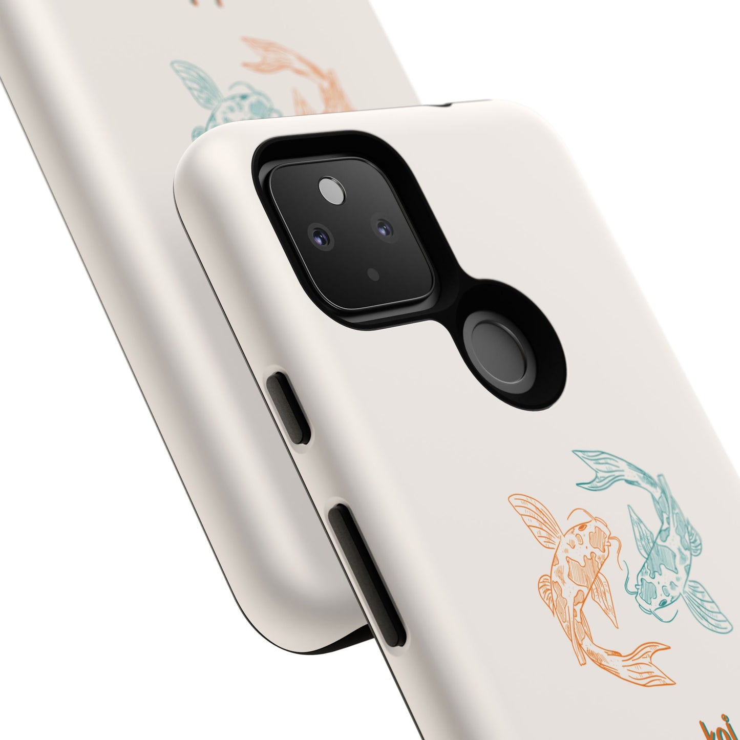 Koi Fish Tough Phone Case - Stylish & Durable Design for Aqua Lovers