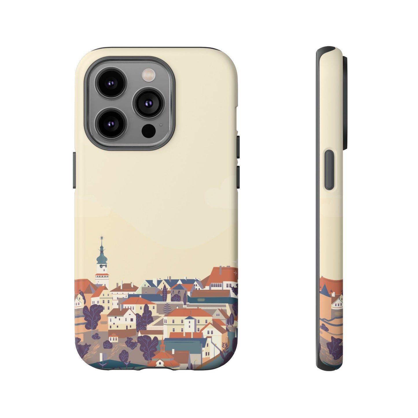 Artistic Phone Case - Charming Village Design