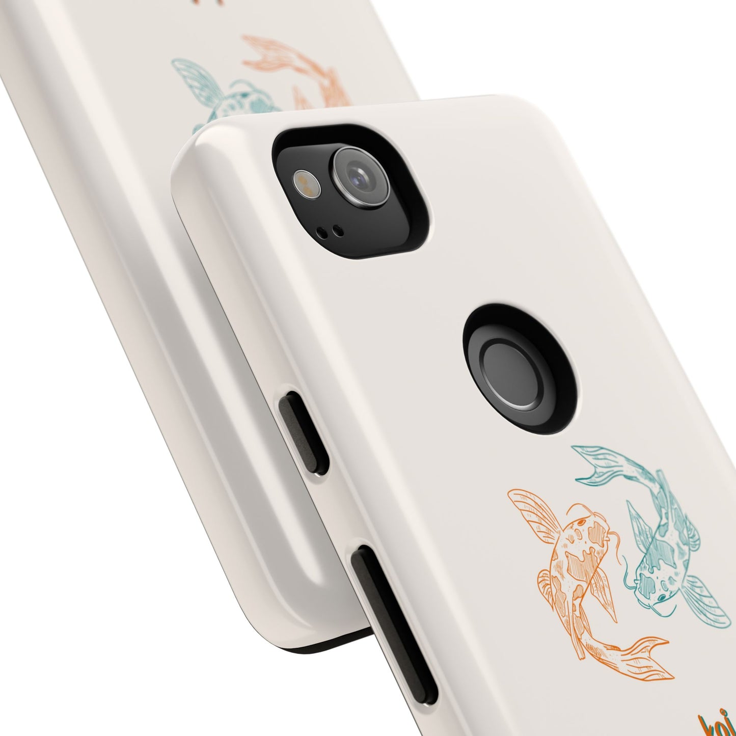 Koi Fish Tough Phone Case - Stylish & Durable Design for Aqua Lovers